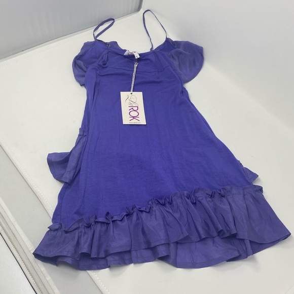 LA ROK**Gorgeous Purple Ruffle Top**Large (12) $89 - Picture 4 of 4